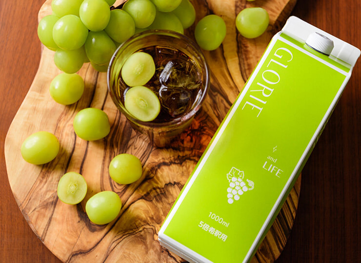 マスカット味の酵素ドリンクの使用イメージ